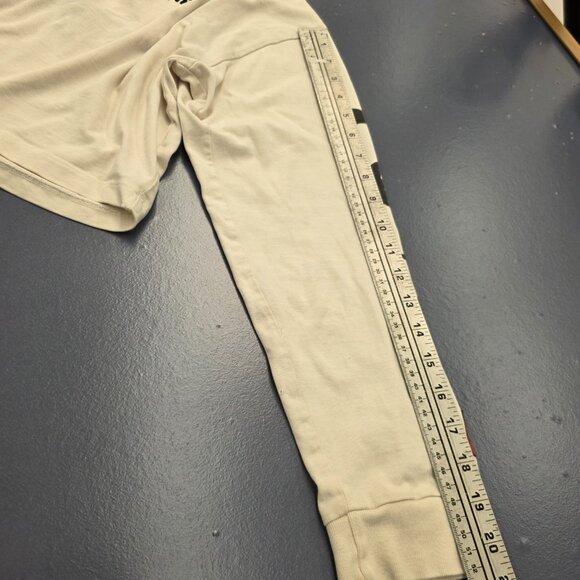 CHNGE Cream Long Sleeve Embroidered Grafic Crop Shirt Size Large - Picture 10 of 12